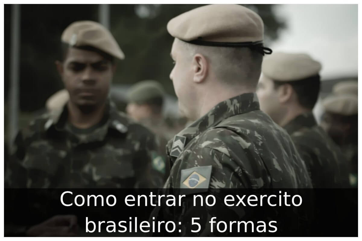 Como entrar no exercito brasileiro