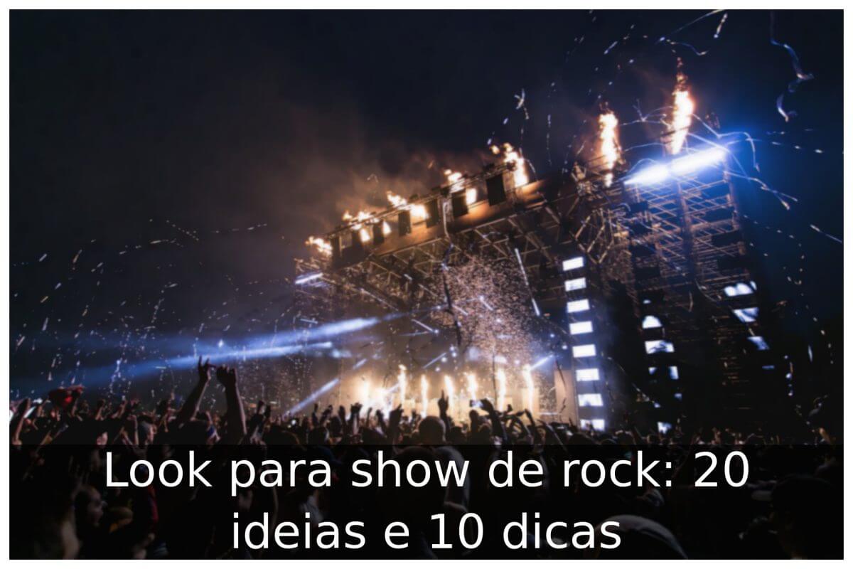 Look para show de rock